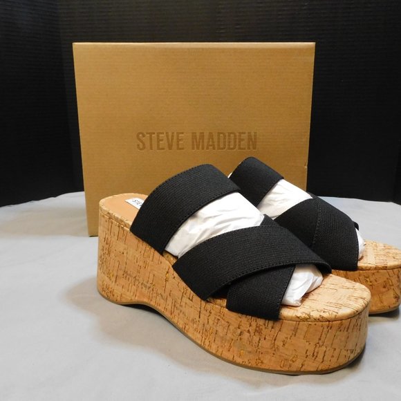 STEVE MADDEN Women's Deo Strappy Platform Wedge Sandals - Picture 2 of 5